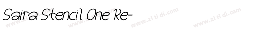 Saira Stencil One Re字体转换